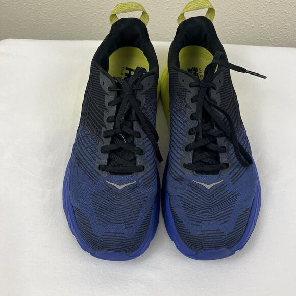 Hoka Mach 3 PROFLY Road Running Shoes Mens Size 10 Blue Yellow - Picture 4 of 8